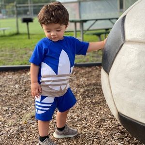 Adidas shirt and short toddler set